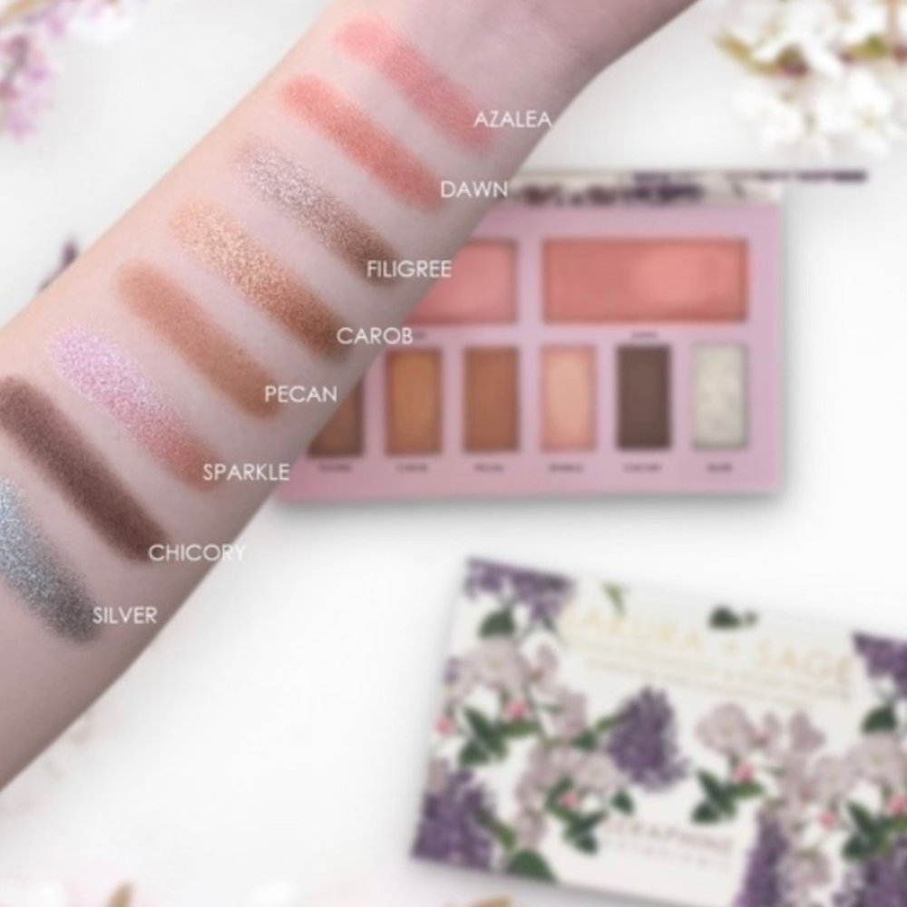 Sakura + Sage Vegan Eyeshadow & Blush Palette NIB - Picture 4 of 4